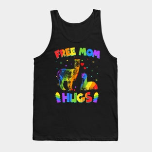 Free Mom Hugs Llama LGBT Pride Tank Top